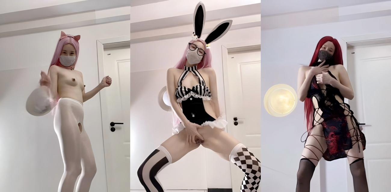 推特极品福利姬【冰冰森】最新裸舞合集，动感顶胯摇逼自慰，白嫩玉足包裹假屌娇艳欲滴